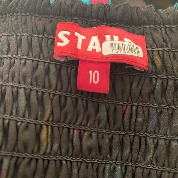 STAUD Long Sleeve Josephine Top Size 10 - Picture 7 of 7